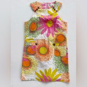 Mod MCM 50’s inspired Milly of New York Floral shift dress 10